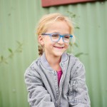 Juno lichtblauw / denim blauw half transparant