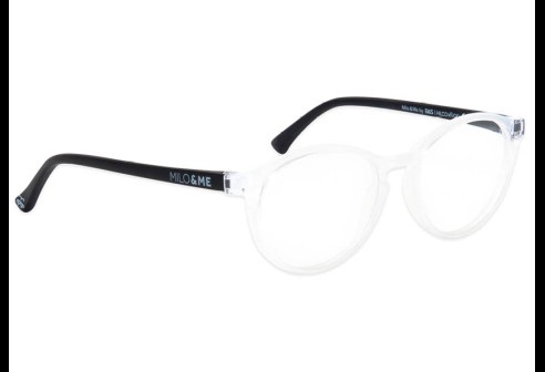 Kim clear / zwart half transparant